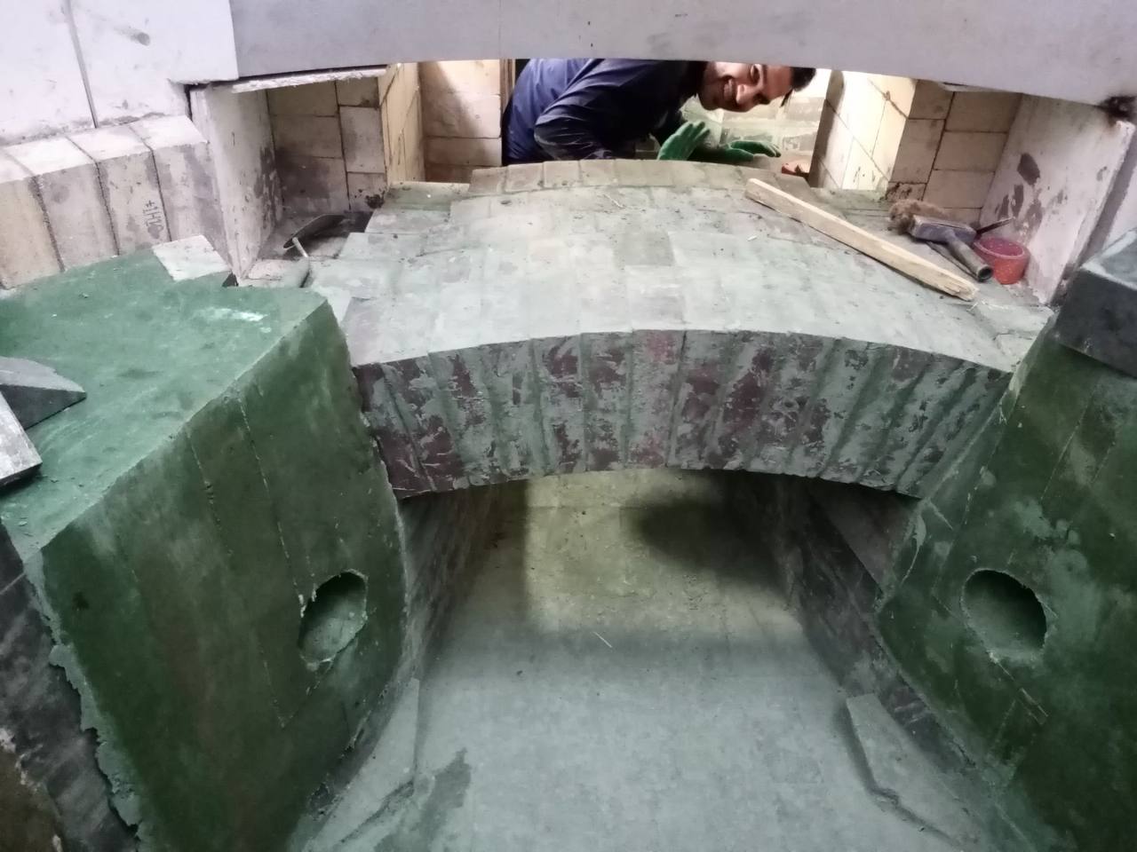 نسوز چینی کوره ریفاینیگ و شافت شرکت دنیای مس کاشان